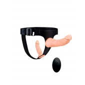 Женский страпон с 2 насадками, вибрацией и пультом ДУ - Erowoman-Eroman - купить с доставкой в Бердске