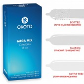 Презервативы OKOTO Mega Mix - 18 шт. - Sitabella - купить с доставкой в Бердске