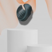 Серый сквозной мастурбатор с вибрацией Manwan Starter - Manwan - в Бердске купить с доставкой