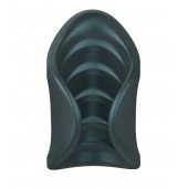 Серый сквозной мастурбатор с вибрацией Manwan Starter - Manwan - в Бердске купить с доставкой