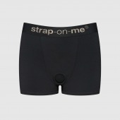 Черные трусики-боксеры для фиксации насадок Strap-on-me Harness Lingerie Allure - size XS - Strap-on-me - купить с доставкой в Бердске