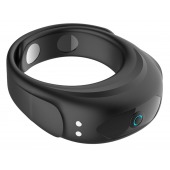 Черное эрекционное виброкольцо на ремешках - Boys of Toys - в Бердске купить с доставкой