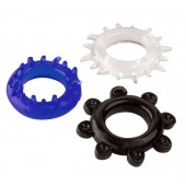 Набор из 3 эрекционных колец разного цвета и рельефа - Boys of Toys - в Бердске купить с доставкой