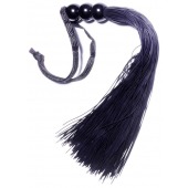 Черная силиконовая плетка - 25,4 см. - Boys of Toys - купить с доставкой в Бердске