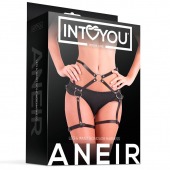 Черные стрепы на бёдра Aneir - Intoyou - купить с доставкой в Бердске