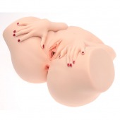 Телесный мастурбатор-полуторс Barbie - Naked Factory - в Бердске купить с доставкой