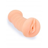 Телесный двусторонний мастурбатор с вибропулей и эрекционными кольцами в комплекте - Sexy Girl - в Бердске купить с доставкой