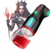 Интерактивный мастурбатор Raven с вакуумом, вибрацией и подсветкой - Shots Media BV - в Бердске купить с доставкой