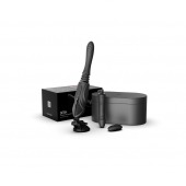 Черная секс-машина с функцией нагрева, насадками и присоской Sesh - Zalo - купить с доставкой в Бердске