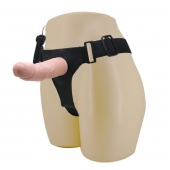 Реалистичный страпон-фаллоимитатор на трусиках Ultra Passionate Harness - 15 см. - Baile - купить с доставкой в Бердске