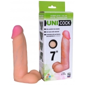 Фаллическая насадка Харнесс UNICOCK 7  - 19 см. - LOVETOY (А-Полимер) - купить с доставкой в Бердске