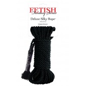 Черная веревка для фиксации Deluxe Silky Rope - 9,75 м. - Pipedream - купить с доставкой в Бердске