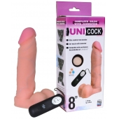 Фаллическая насадка Харнесс UNICOCK 8  с вибрацией - 20 см. - LOVETOY (А-Полимер) - купить с доставкой в Бердске