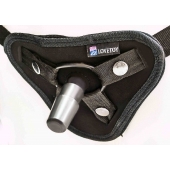 Страпон с 2 насадками и вибрацией UniStrap - 20 и 18 см. - LOVETOY (А-Полимер) - купить с доставкой в Бердске