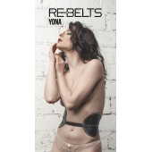 Пояс с клёпками Yona Black - Rebelts - купить с доставкой в Бердске