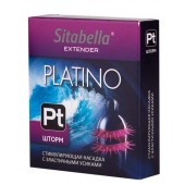 Стимулирующая насадка со спиралью из усиков Platino  Шторм - Sitabella - купить с доставкой в Бердске
