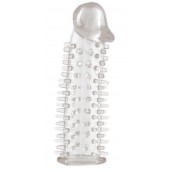 Прозрачная насадка на половой член с закрытой головкой и шипами - 12,5 см. - ToyFa - в Бердске купить с доставкой