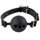 Силиконовый кляп-шар с отверстиями для дыхания Silicone Breathable Ball Gag Small - Pipedream - купить с доставкой в Бердске