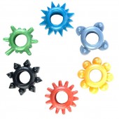 Набор из 6 разноцветных эрекционных колец - Toyfa Basic - в Бердске купить с доставкой