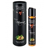Массажное масло с ароматом экзотических фруктов Huile de Massage Gourmande Fruits Exotiques - 59 мл. - Plaisir Secret - купить с доставкой в Бердске