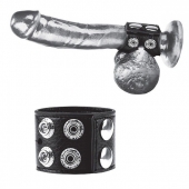Ремень на член и мошонку 1.5  Cock Ring With Ball Strap - BlueLine - купить с доставкой в Бердске