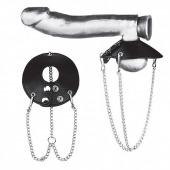 Утяжка-парашют на мошонку 3.5  Parachute Ball Stretcher - BlueLine - купить с доставкой в Бердске