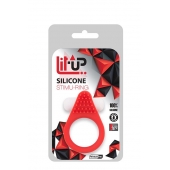 Красное эрекционное кольцо LIT-UP SILICONE STIMU RING 1 RED - Dream Toys - в Бердске купить с доставкой