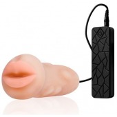 Мастурбатор-ротик с вибрацией REALSTUFF VIBRATING MASTURBATOR MOUTH - Dream Toys - в Бердске купить с доставкой
