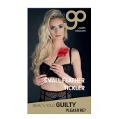 Пластиковая метелочка с красными пёрышками Small Feather Tickler - 32 см. - Blush Novelties - купить с доставкой в Бердске