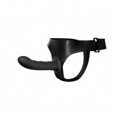 Страпон на эластичных ремнях Ultra Harness Karin Dildo - 16,8 см. - Baile - купить с доставкой в Бердске