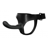 Страпон с изогнутой головкой Ultra Harness Curvy Dildo - 15,8 см. - Baile - купить с доставкой в Бердске