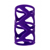 Фиолетовая насадка-сетка на пенис - 7,5 см. - A-toys - в Бердске купить с доставкой