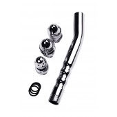 Металлический анальный душ с тремя насадками - ToyFa - купить с доставкой в Бердске