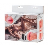 Двусторонний мастурбатор с вибропулей Satisfaction Babylicious - Lola Games - в Бердске купить с доставкой