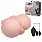 Вагина и анус с вибрацией CrazyBull Vagina and Ass - Baile - в Бердске купить с доставкой
