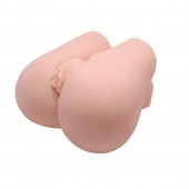 Реалистичный мастурбатор с вибрацией и двумя тоннелями - вагиной и анусом - Baile - в Бердске купить с доставкой