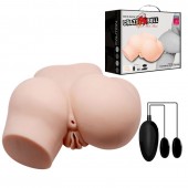 Телесный полуторс с двумя любовными тоннелями и вибрацией - Baile - в Бердске купить с доставкой