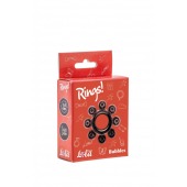 Чёрное эрекционное кольцо Rings Bubbles - Lola Games - в Бердске купить с доставкой