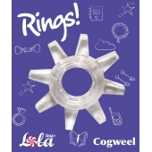 Прозрачное эрекционное кольцо Rings Cogweel - Lola Games - в Бердске купить с доставкой