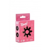 Чёрное эрекционное кольцо Rings Gear - Lola Games - в Бердске купить с доставкой