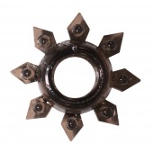 Чёрное эрекционное кольцо Rings Gear - Lola Games - в Бердске купить с доставкой