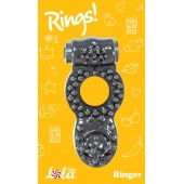Чёрное эрекционное кольцо Rings Ringer - Lola Games - в Бердске купить с доставкой