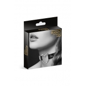 Чёрный чокер с кольцом в форме сердца - Bijoux Pour Toi - купить с доставкой в Бердске