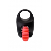 Чёрно-красное эрекционное виброкольцо Erotist - Erotist Adult Toys - в Бердске купить с доставкой