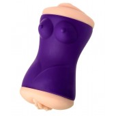 Двухсторонний мастурбатор JOS YARA в фиолетовой колбе - JOS - в Бердске купить с доставкой