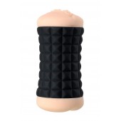 Двухсторонний мастурбатор JOS JANICE в черном цилиндре - JOS - в Бердске купить с доставкой