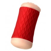 Двухсторонний мастурбатор JOS  NADIN в красном цилиндре - JOS - в Бердске купить с доставкой