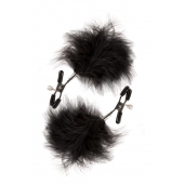 Зажимы для сосков с пухом FEATHERED NIPPLE CLAMPS - Blush Novelties - купить с доставкой в Бердске