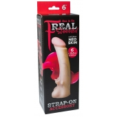 Телесная насадка REAL Standard с усиками на основании - 19 см. - LOVETOY (А-Полимер) - купить с доставкой в Бердске