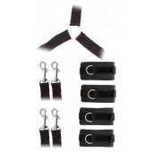 Комплект наручников и поножей LUXURIOUS BED RESTRAINT CUFF SET - Blush Novelties - купить с доставкой в Бердске